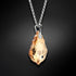 Sudraba kulons "Baroka V (Golden Shadow)" ar Swarovski™ kristāliem